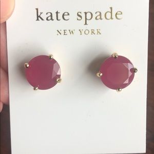NWT large pink Kate Spade stud earrings